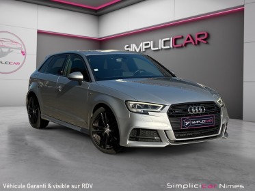Audi a3 sportback quattro s-line 2.0 tdi 184 ch boite auto - volant méplat - carplay - garantie 12 mois occasion simplicicar...