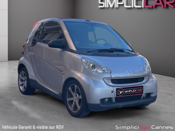 Smart fortwo cabrio smart  1.0 71ch mhd passion occasion cannes (06) simplicicar simplicibike france