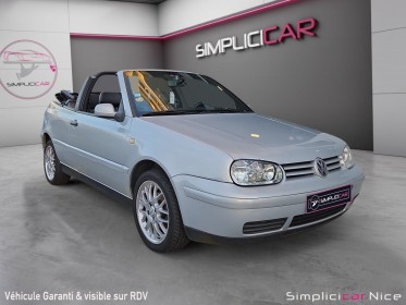 Volkswagen golf cabriolet 1.6i 100 ch carat occasion  simplicicar nice - pfvauto simplicicar simplicibike france