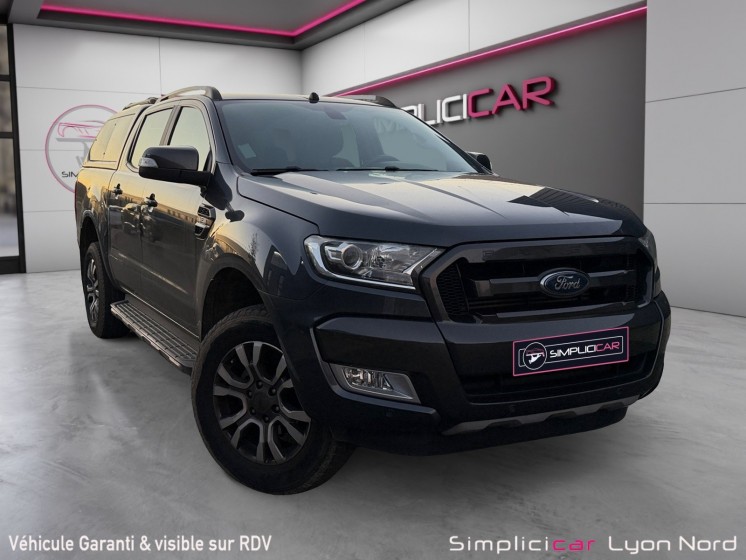 Ford ranger double cabine 3.2 tdci 200 4x4 bva6 wildtrak hardtop 12 mois garantie occasion simplicicar lyon nord simplicicar...