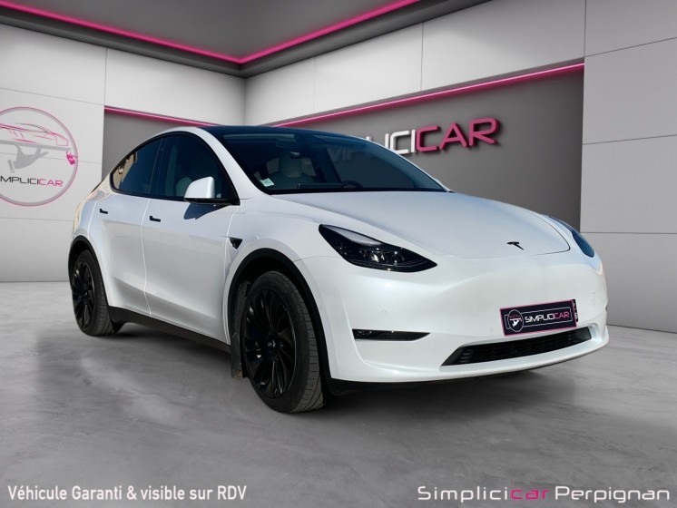 Tesla model y long-range dual motor awd - conduite autonome de niveau 2 - garantie 12 mois europe occasion simplicicar...