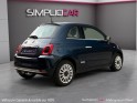 Fiat 500 my17 1.2 69 ch eco pack lounge kilométrage certifié toit panoramique première main  garantie 12 mois occasion...