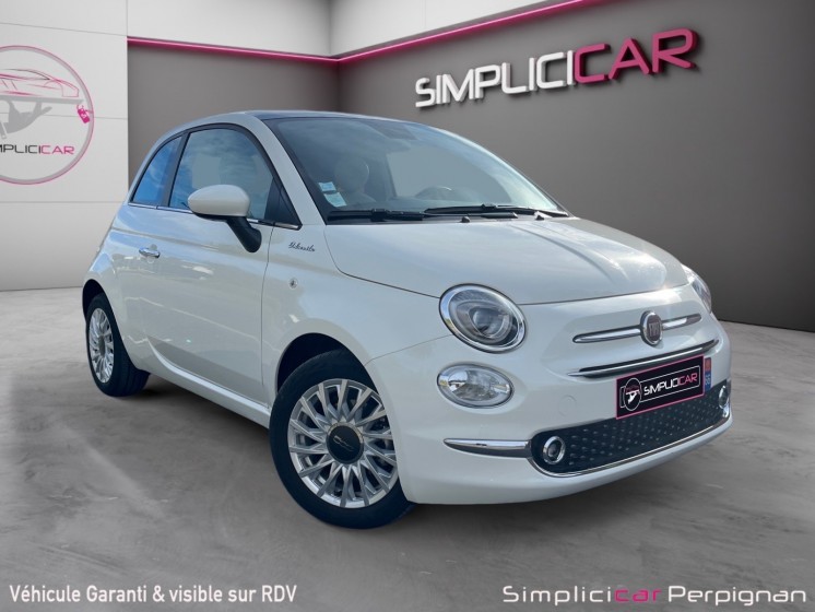 Fiat 500 my22 1.0 70 ch hybride bsg s/s dolcevita apple carplay / régulateur de vitesse / toit panoramique / garantie 12...