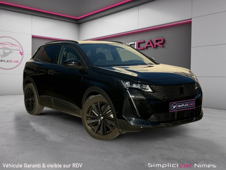 Peugeot 3008 130ch eat8 gt black pack - caméra 360 - carplay - régul adapt - garantie 12 mois occasion simplicicar nimes -...