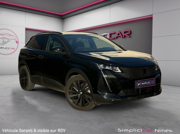 Peugeot 3008 130ch eat8 gt black pack - caméra 360 - carplay - régul adapt - garantie 12 mois occasion simplicicar nimes -...