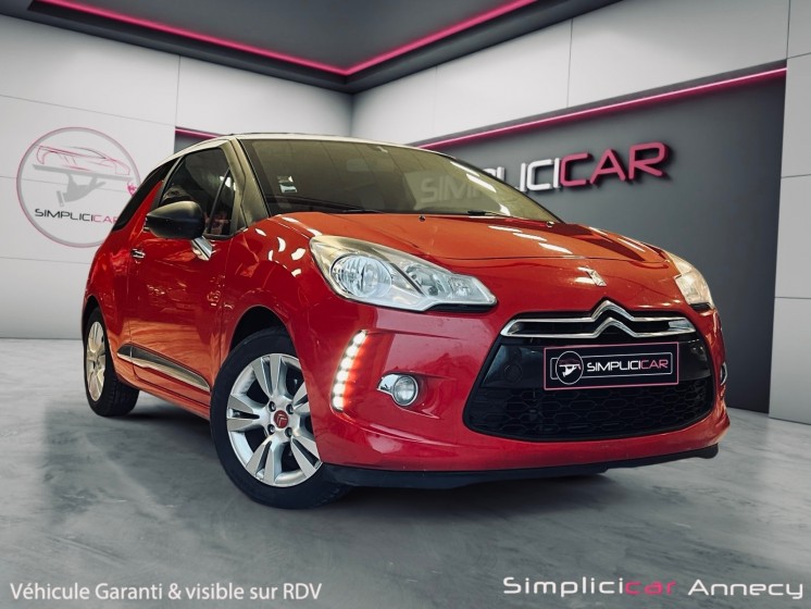 Citroen ds3 vti 95 airdream chic/2eme main/chaine de distribution/garantie 12 mois occasion simplicicar annecy simplicicar...