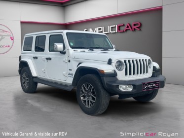 Jeep wrangler unlimited 4xe 2.0t 380 ch phev 4x4 bva 8 rapports overland / entretien complet jeep à jour / garantie 12 mois...