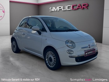 Fiat 500 1.2 8v 69 ch lounge occasion simplicicar limoges  simplicicar simplicibike france