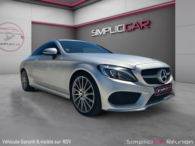 Mercedes classe c coupe 220 d 4matic 9g-tronic amg-line - caméra recul - carplay - carnet entretien occasion réunion ville...