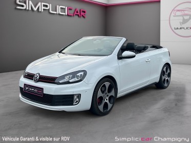 Volkswagen golf cabriolet 2.0 tsi 210 gti dsg - sièges en cuir chauffants - caméra de recul - radar av ar - régulateur...