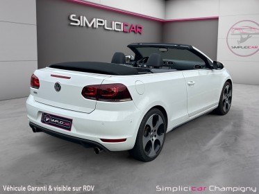 Volkswagen golf cabriolet 2.0 tsi 210 gti dsg - sièges en cuir chauffants - caméra de recul - radar av ar - régulateur...
