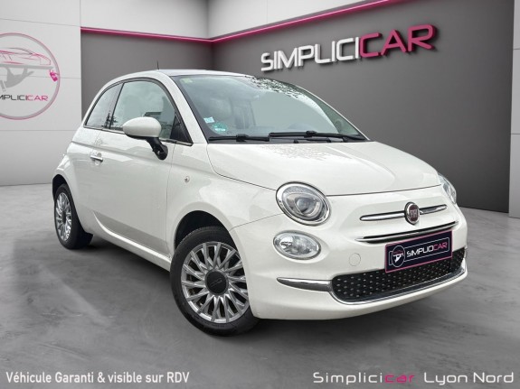 Fiat 500 serie 6 1.2 69 ch lounge toit pano/garantie 12mois occasion simplicicar lyon nord simplicicar simplicibike france