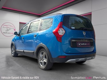 Dacia lodgy blue dci 115 7 places stepway 1ère main entretien complet dacia garantie 12 mois occasion simplicicar pertuis ...
