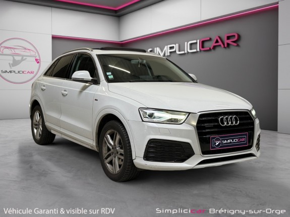 Audi q3 2.0 tdi 184ch s tronic 7 quattro s line - toit ouvrant - caméra de recul - garantie 12 mois occasion simplicicar...