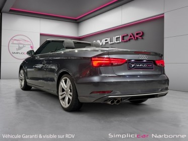 Audi a3 cabriolet 2.0 tdi 150 s line garantie 12 mois sièges chauffants capote acoustique roue de secours occasion...