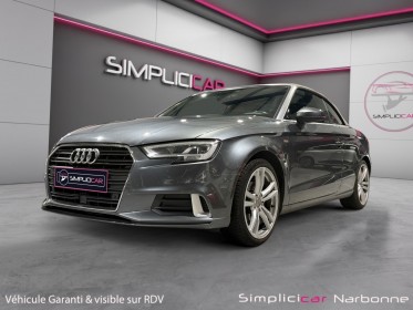 Audi a3 cabriolet 2.0 tdi 150 s line garantie 12 mois sièges chauffants capote acoustique roue de secours occasion...
