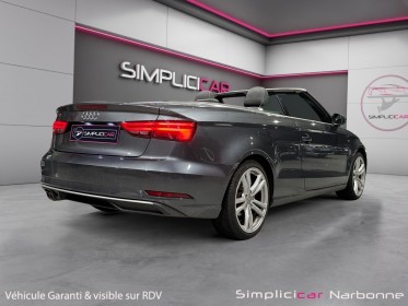 Audi a3 cabriolet 2.0 tdi 150 s line garantie 12 mois sièges chauffants capote acoustique roue de secours occasion...