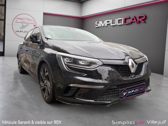 Renault megane iv berline tce 205 energy edc gt, affichage tête haute, cameras de recul, radar avant arrière, garantie...