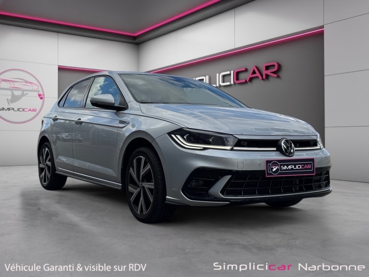 Volkswagen polo 1.0 tsi 95 ss dsg7 r-line garantie 12 mois carplay camera de recul occasion simplicicar narbonne simplicicar...