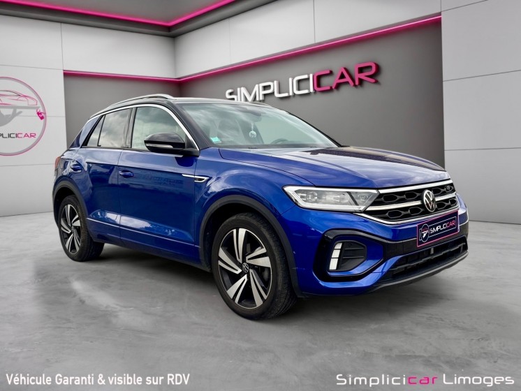 Volkswagen t-roc 1.5 tsi evo 150 start/stop dsg7 r-line apple car play garantie 12 mois occasion simplicicar limoges ...