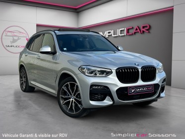 Bmw x3 xdrive 30e 292ch bva8 m sport - suivi bmw/cuir/to/hud/attelage - garantie 12 mois occasion simplicicar soissons...
