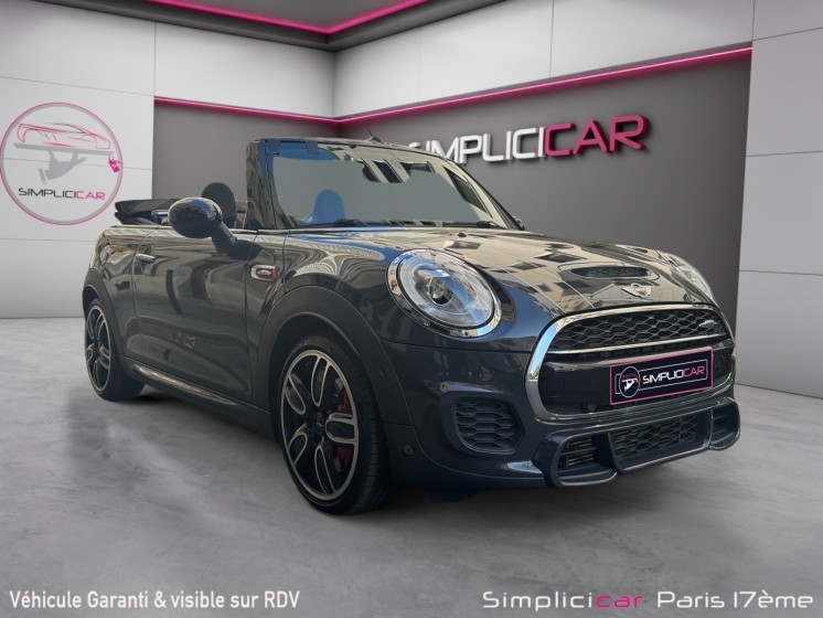 Mini cabriolet f57 231 ch john cooper works bva6 finition jcw exclusive design premiere main occasion paris 17ème (75)(porte...