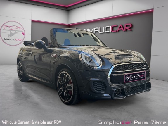 Mini cabriolet f57 231 ch john cooper works bva6 finition jcw exclusive design premiere main occasion paris 17ème (75)(porte...