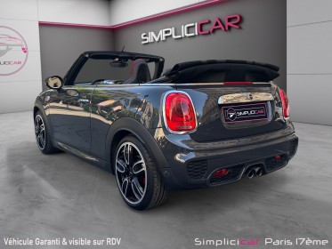 Mini cabriolet f57 231 ch john cooper works bva6 finition jcw exclusive design premiere main occasion paris 17ème (75)(porte...