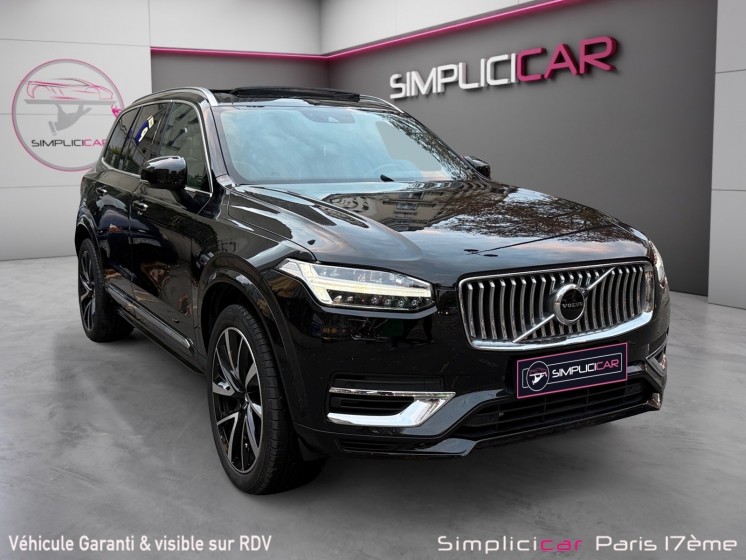 Volvo xc90 recharge t8 awd 30387 ch geartronic 8 7pl inscription luxe garantie 12 mois occasion paris 17ème (75)(porte...