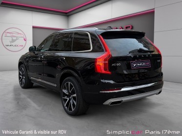 Volvo xc90 recharge t8 awd 30387 ch geartronic 8 7pl inscription luxe garantie 12 mois occasion paris 17ème (75)(porte...
