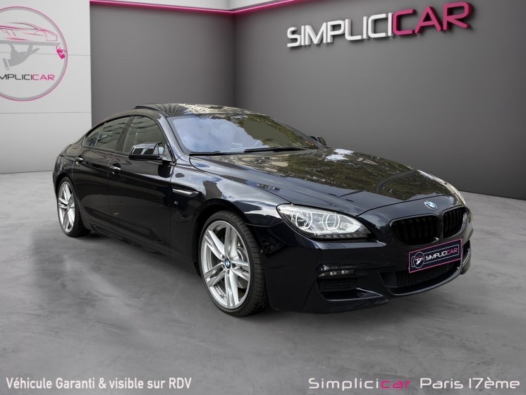 Bmw serie 6 gran coupe f06 640d 313ch affichage tete haute/sieges chauffant electrique memoire/toit ouvrant garantie 12 mois...