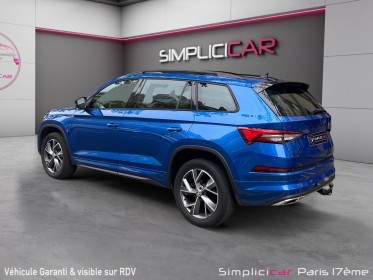 Skoda kodiaq 2.0 tdi 150 scr dsg7 4x4 7pl sportline/ toit ouvrant panoramique / sieges chauffants/ camera 360 occasion paris...