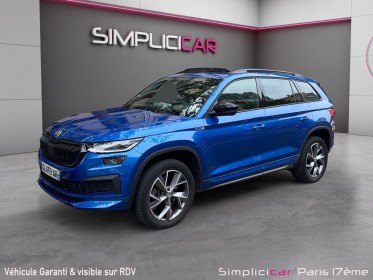 Skoda kodiaq 2.0 tdi 150 scr dsg7 4x4 7pl sportline/ toit ouvrant panoramique / sieges chauffants/ camera 360 occasion paris...