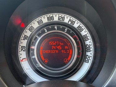 Fiat 500 lounge toit panoramique bon état général garantie 12 mois occasion simplicicar mery-sur-oise simplicicar...