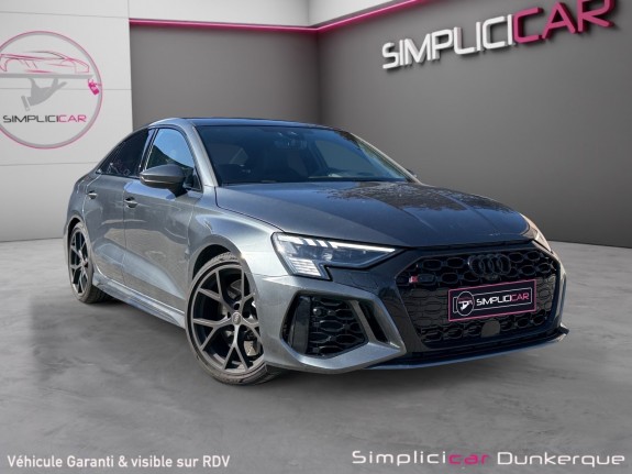 Audi rs3 berline 2.5 tfsi 400 s tronic 7 quattro malus payé bangolufsen toit ouvrant caméra 360  sièges Électriques...