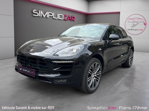Porsche macan turbo 3.6 v6 400 ch pdk full option / finition carbone / toit ouvrant panoramique / cuir / occasion paris...