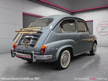 Fiat 600 d 2 eme serie 767 cm3 vehicule de collection 4 cv 29 ch din occasion simplicicar vichy simplicicar simplicibike france