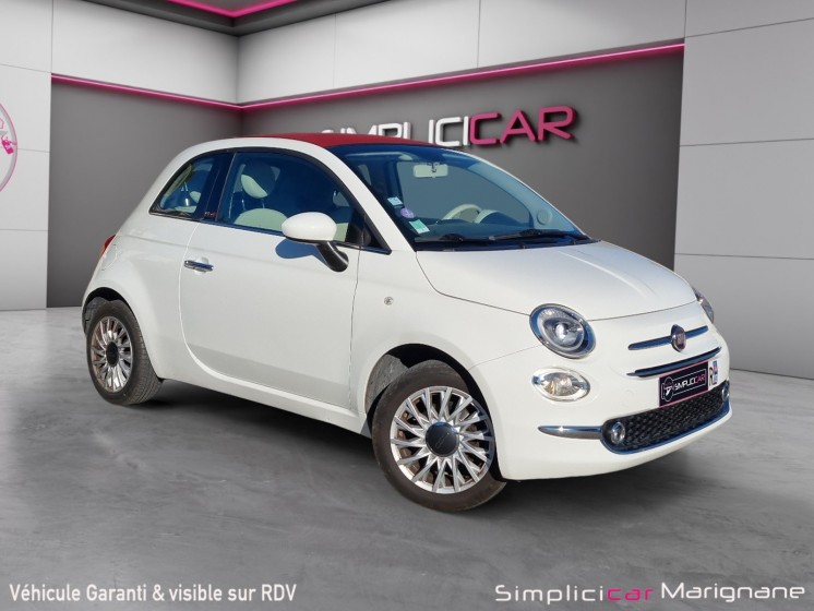 Fiat 500c my17 1.2 69 ch lounge / toit panoramique / garantie 12 mois occasion simplicicar marignane  simplicicar...