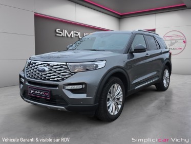 Ford explorer 3.0 e 457 ch parallel phev bva10 intelligent awd platinium révisée garantie ford 12/2026 attelage amovible...