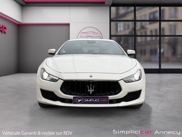 Maserati ghibli 3.0 v6 bi-turbo 350, 1ere main, francaise, entretien maserati, garantie 12 mois occasion simplicicar annecy...