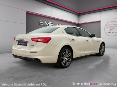 Maserati ghibli 3.0 v6 bi-turbo 350, 1ere main, francaise, entretien maserati, garantie 12 mois occasion simplicicar annecy...