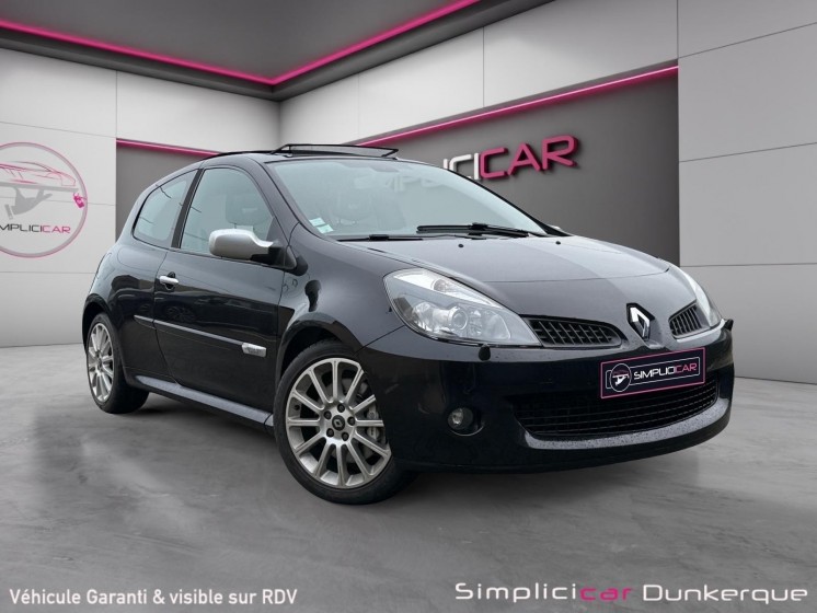 Renault clio iii 2.0 rs 16v 200 renault sport luxe  noir toit ouvrant full suivi garantie 12mois occasion simplicicar...
