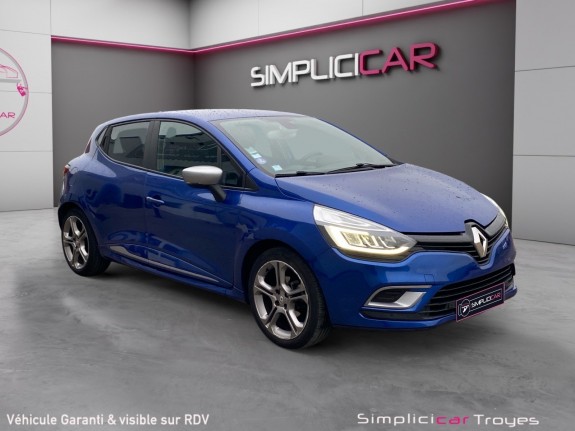Renault clio iv tce 120 energy gt line caméra de recul sièges chauffants régulateur garantie 12 mois occasion barberey...