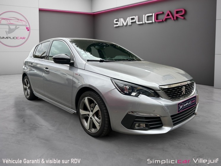 Peugeot 308 puretech 130ch ss eat8 gt line, caméra de recul, radar av/ar, courroie changée, carplay, garantie 12 mois...