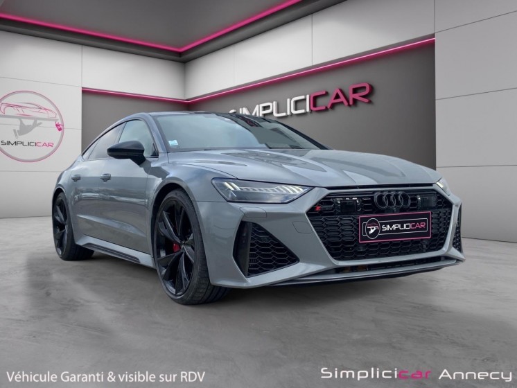 Audi rs7 sportback 4.0 v8 tfsi quattro - xpel- full carbon - freins céramique occasion simplicicar annecy simplicicar...