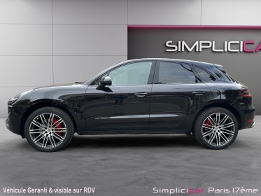 Porsche macan turbo 3.6 v6 400 ch pdk  finition carbone / toit ouvrant panoramique / cuir / occasion paris 17ème (75)(porte...