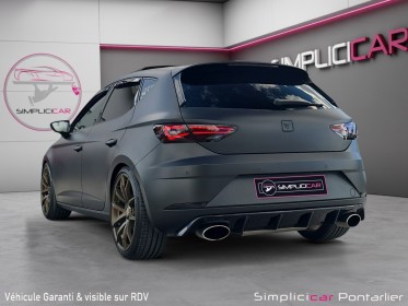 Seat leon cupra 2.0 tsi 300ch dsg6 / covering gris matte/ toit ouvrant occasion simplicicar pontarlier auto  simplicicar...