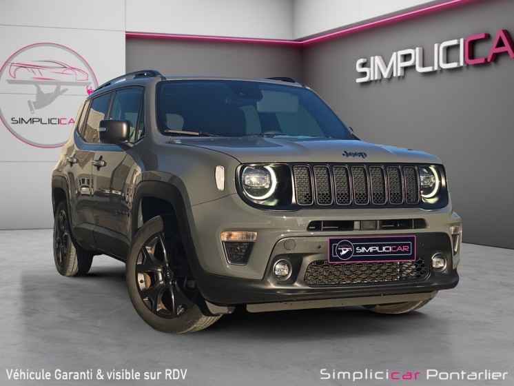 Jeep renegade 1.3 turbo t4 190 ch phev at6 4xe eawd 80th anniversary occasion simplicicar pontarlier auto  simplicicar...