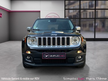 Jeep renegade 2.0 i multijet ss 140 ch 4x4 limited a - camÉra de recul - toit ouvrant - garantie 12 mois occasion paris...