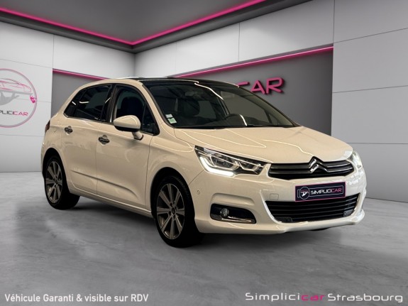 Citroen c4 shine 2.0 bluehdi 150 bvm6 ss toit pano - keyless go - radar av/ar - jantes 17 occasion simplicicar strasbourg...